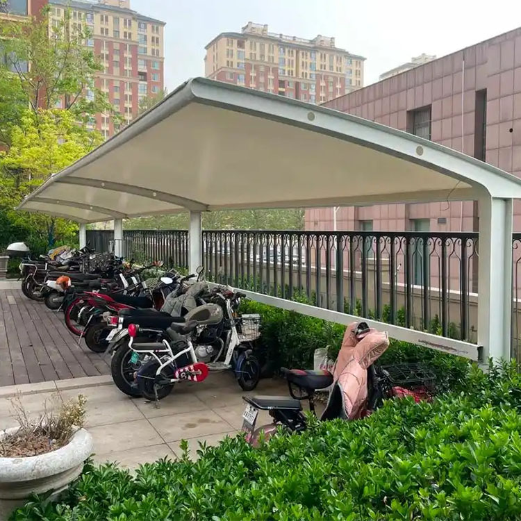 芷江膜结构电动车棚